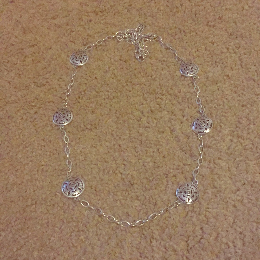 Brighton silver medallion necklace